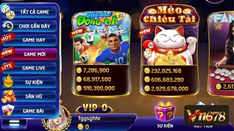 Sản phẩm game mới cập nhật mỗi ngày