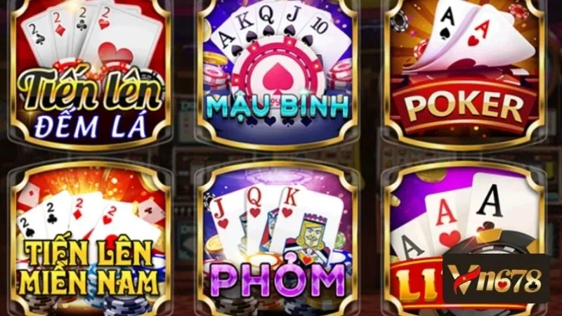 Những trò chơi cực đỉnh tại sảnh game bài VN678
